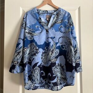 Chicos Women’s V-Neck Popover Blouse